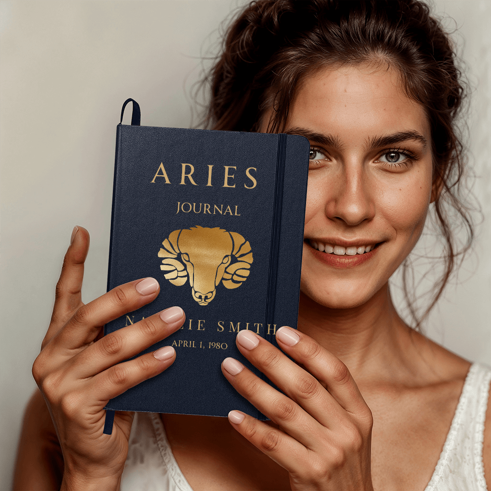 Aries Personalized Journal – Reflection & Self-Discovery Notebook