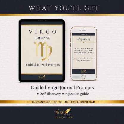Virgo Guided Journal Prompts – Digital Download for Self-Reflection & Growth