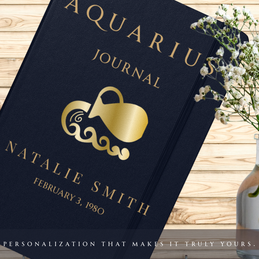 Aquarius Personalized Growth Journal with Guided Digital Prompts