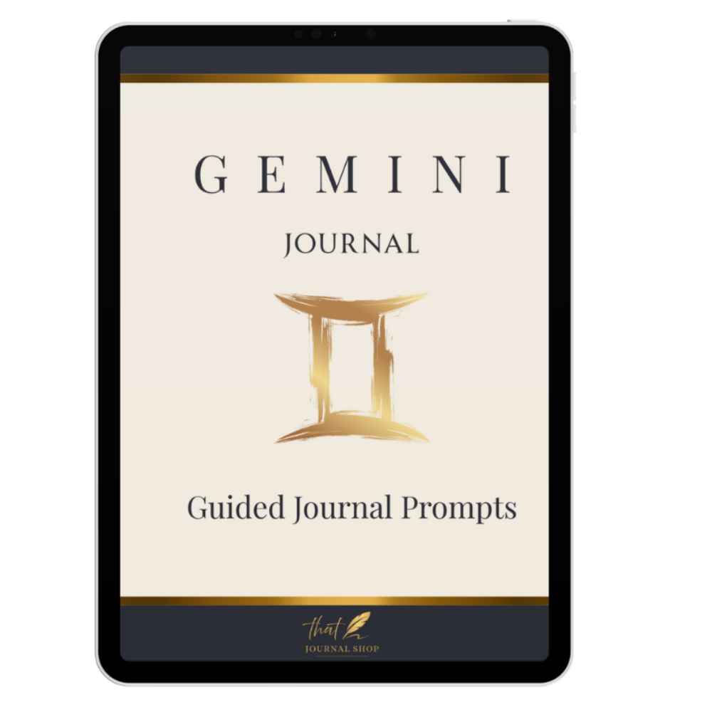 Gemini Guided Journal Prompts – Digital Download for Self-Reflection & Growth
