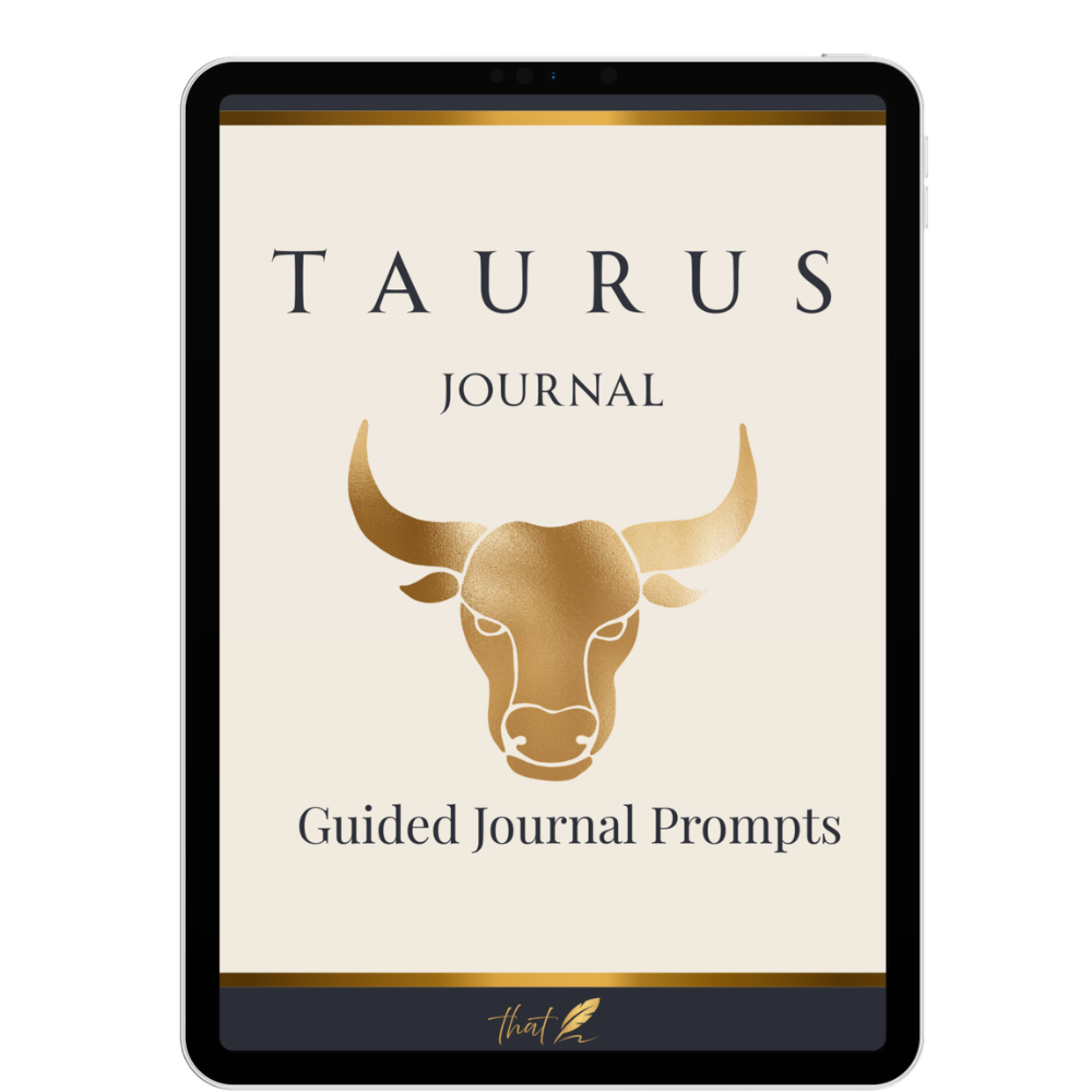 Taurus Guided Journal Prompts – Digital Download for Self-Reflection & Growth