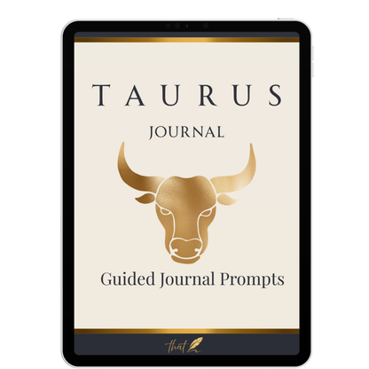 Taurus Guided Journal Prompts – Digital Download for Self-Reflection & Growth