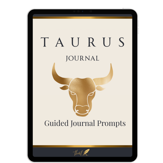 Taurus Guided Journal Prompts – Digital Download for Self-Reflection & Growth