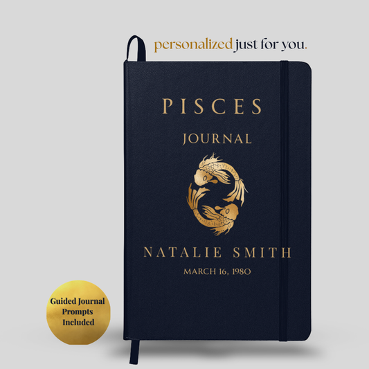 Pisces Personalized Growth Journal with Guided Digital Prompts