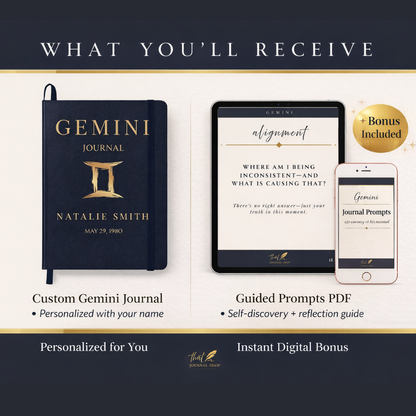 Gemini Personalized Growth Journal with Guided Digital Prompts