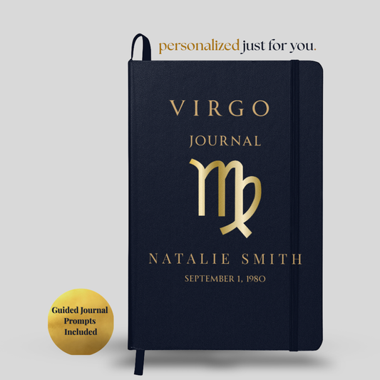 Virgo Personalized Growth Journal with Guided Digital Prompts