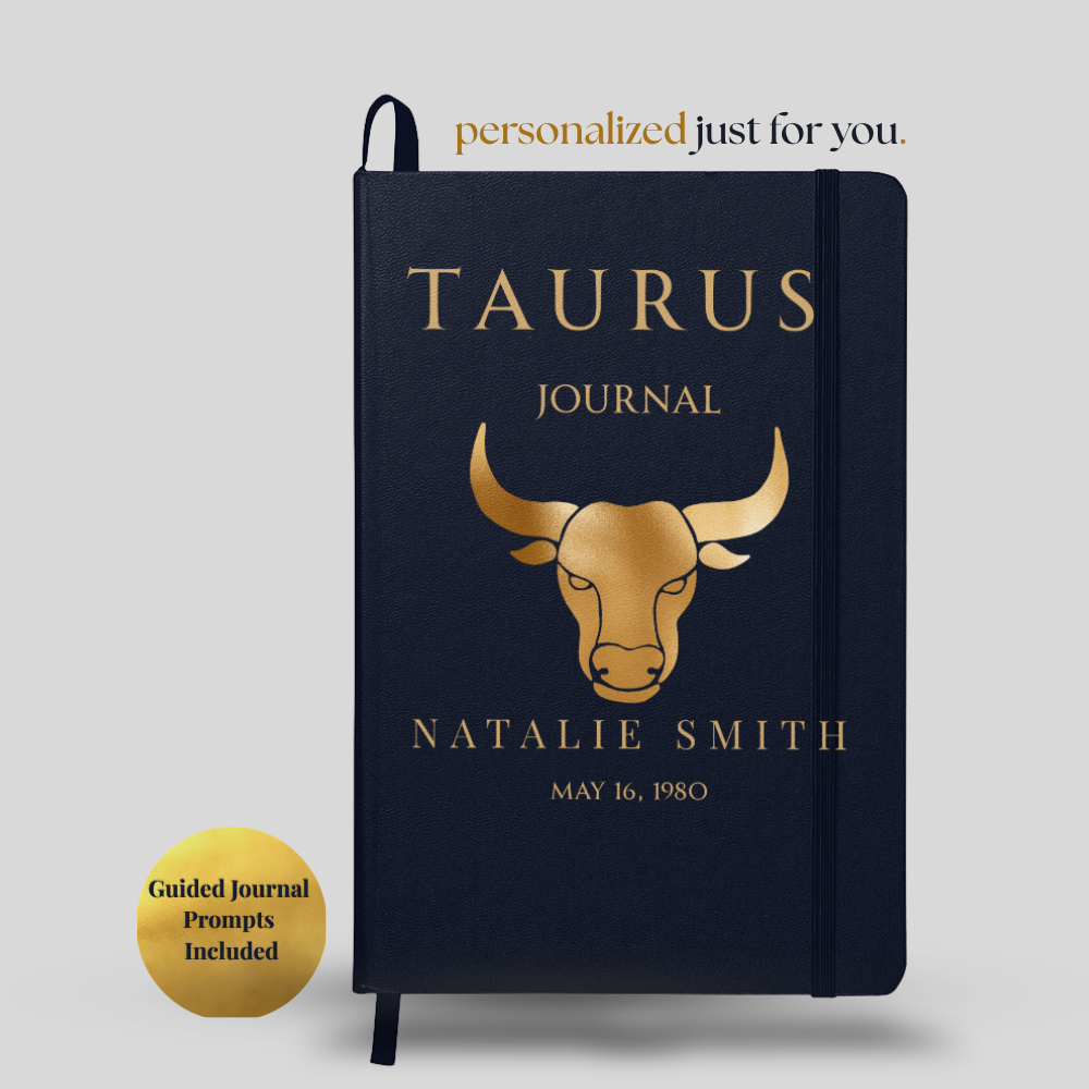 Taurus Personalized Growth Journal with Guided Digital Prompts