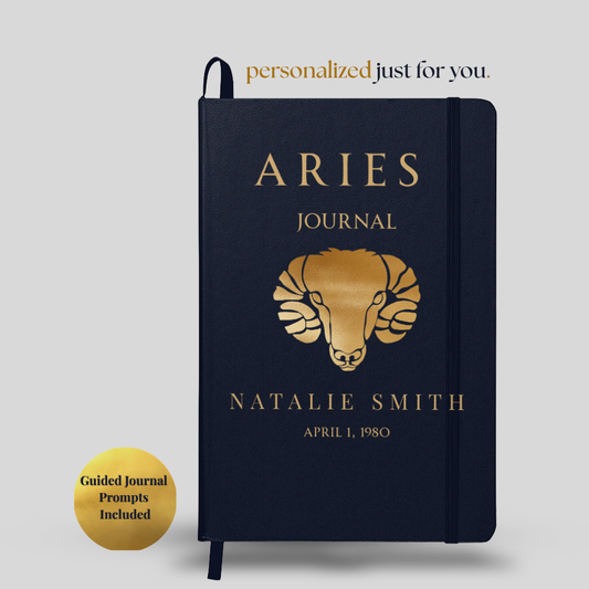 Aries Personalized Growth Journal with Guided Digital Prompts