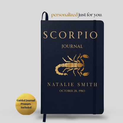Scorpio Personalized Growth Journal with Guided Digital Prompts