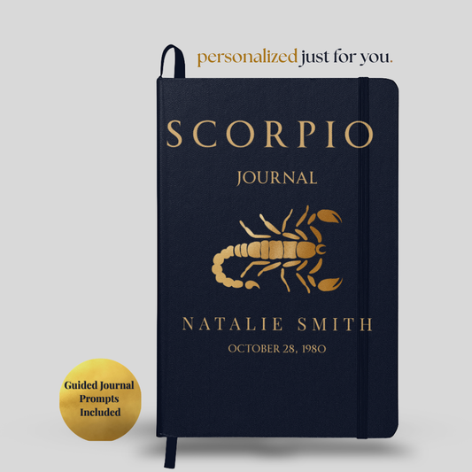 Scorpio Personalized Growth Journal with Guided Digital Prompts