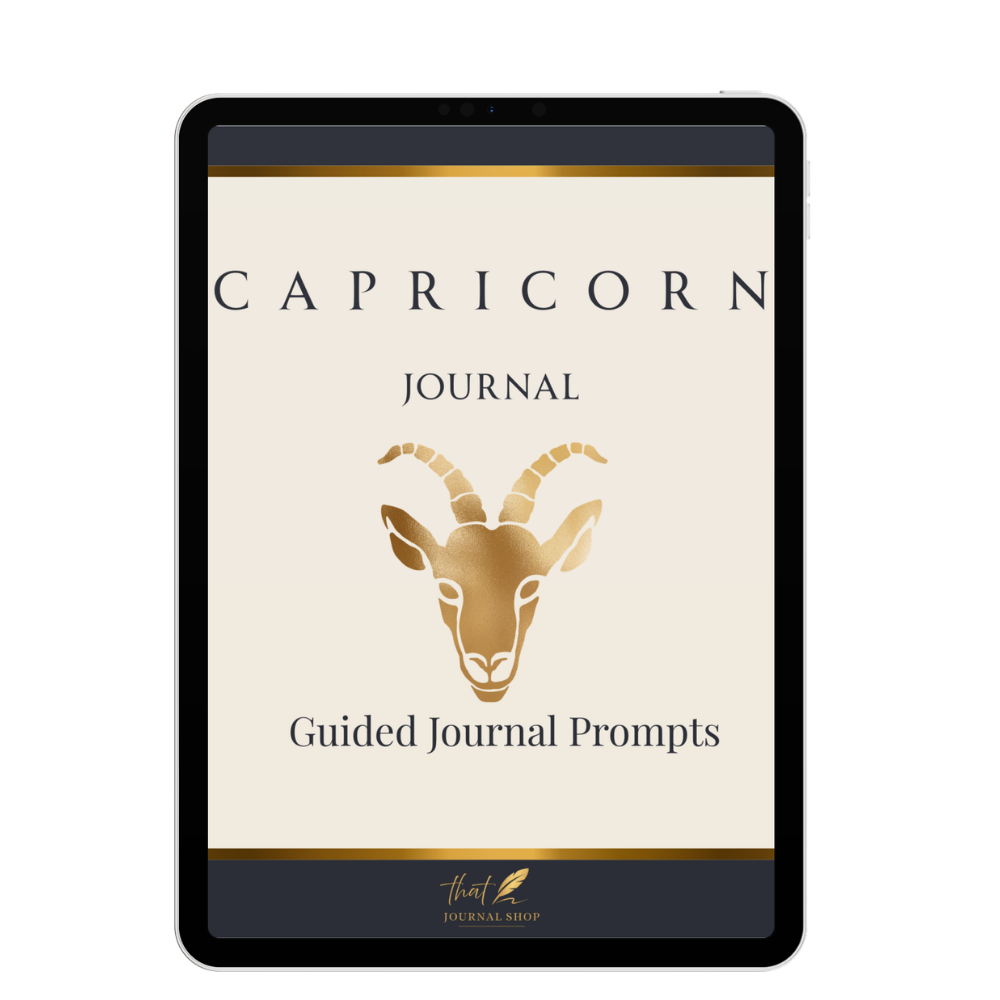 Capricorn Guided Journal Prompts – Digital Download for Self-Reflection & Growth