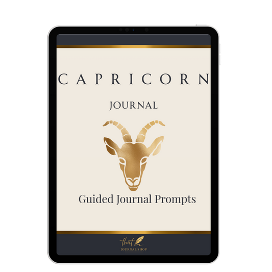 Capricorn Guided Journal Prompts – Digital Download for Self-Reflection & Growth