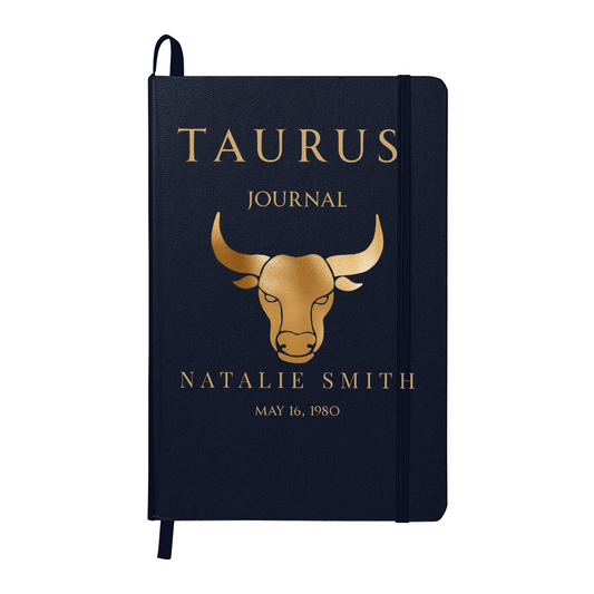 Taurus Personalized Journal – Reflection & Self-Discovery Notebook