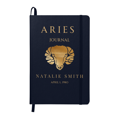 Aries Personalized Journal – Reflection & Self-Discovery Notebook
