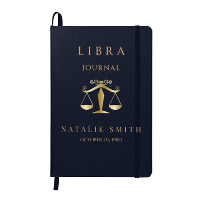 Libra Personalized Journal – Reflection & Self-Discovery Notebook