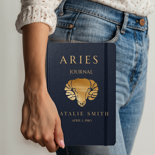 Aries Personalized Journal – Reflection & Self-Discovery Notebook
