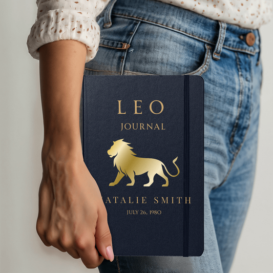 Leo Personalized Journal – Reflection & Self-Discovery Notebook