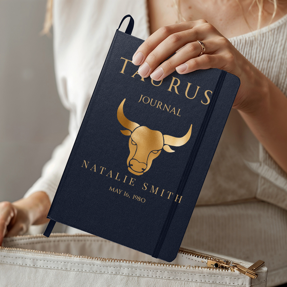 Taurus Personalized Journal – Reflection & Self-Discovery Notebook