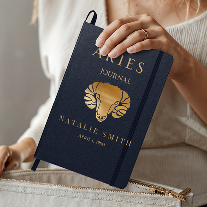 Aries Personalized Journal – Reflection & Self-Discovery Notebook