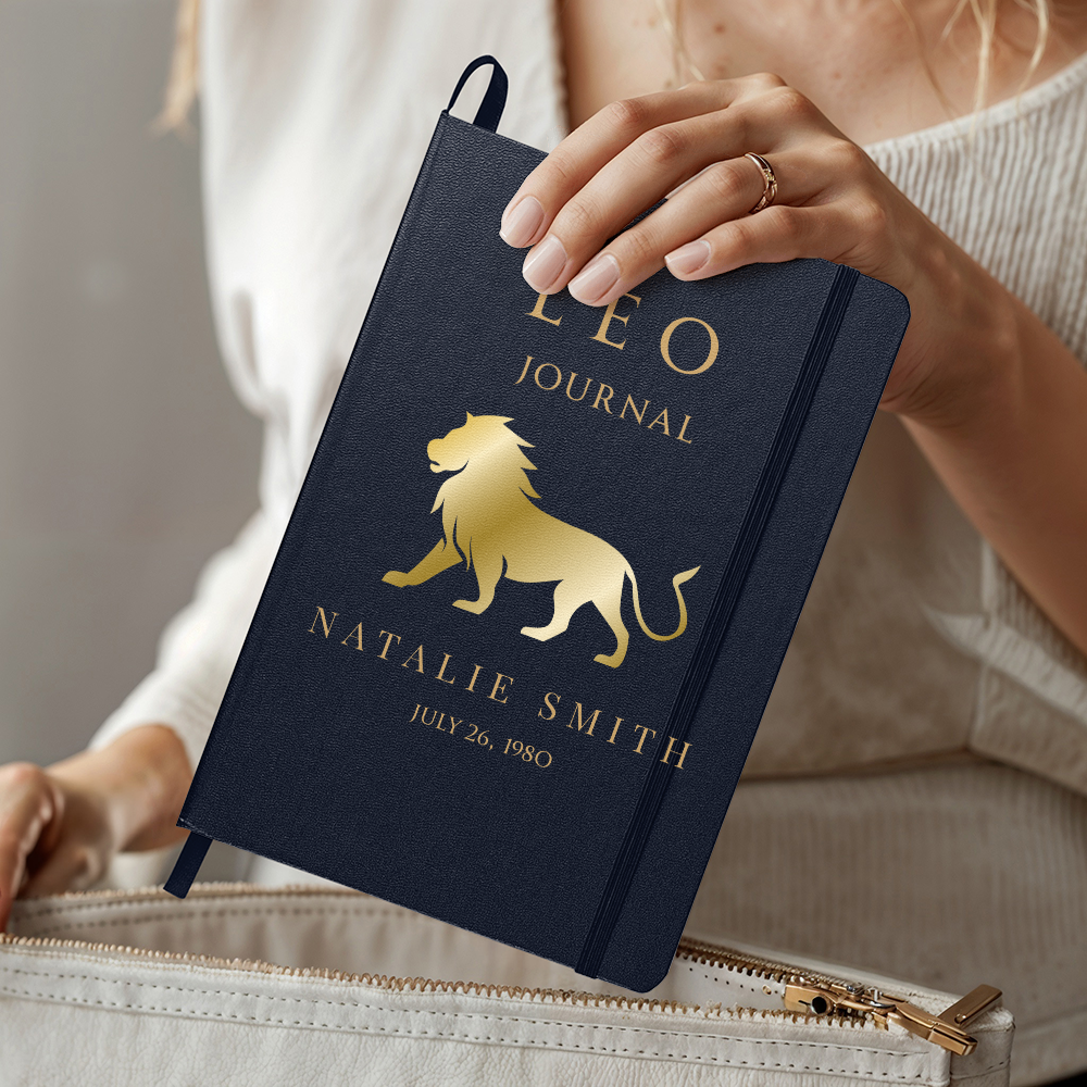 Leo Personalized Journal – Reflection & Self-Discovery Notebook