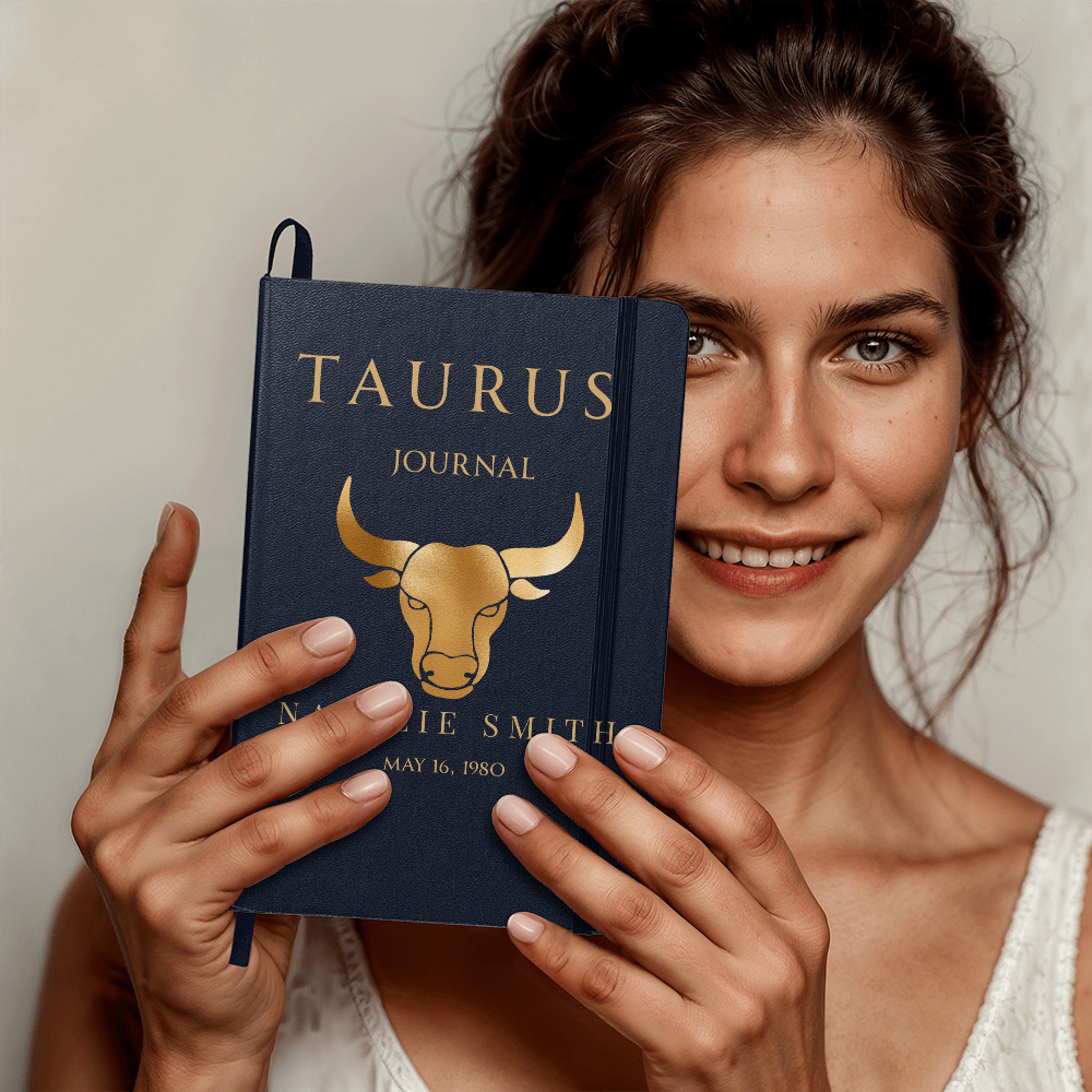 Taurus Personalized Journal – Reflection & Self-Discovery Notebook